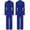 Blue, variant on Jumpsuits for Women Button Coverall Utility Casual Solid Color Turn-Down Collar Long Sleeve Overalls Blue S
