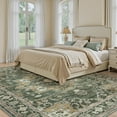 thumbnail image 6 of SIXHOME 8'x10' Area Rugs for Living Room Washable Traditional Distressed Carpet Non Slip Soft Retro Floral Indoor Throw Rug for Bedroom Dinning Room Vintage Green, 6 of 8