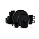 thumbnail image 1 of Vajilla SIGRID para 4 Personas - Ceramica Negra Mate 16 piezas, 1 of 7
