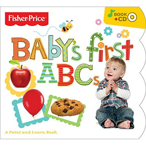 Pre-Owned Fisher-Price Baby's First ABC Board Book With Bonus Music CD Paperback