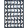thumbnail image 1 of Safavieh Courtyard Navy Indoor Outdoor Rug - Runner 2'3" x 8', 1 of 1