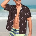 thumbnail image 5 of Picia Leopard Print Gentle Cotton Regular Fit Short Sleeve Casual Hawaiian Shirt for Men-3X-Large, 5 of 9