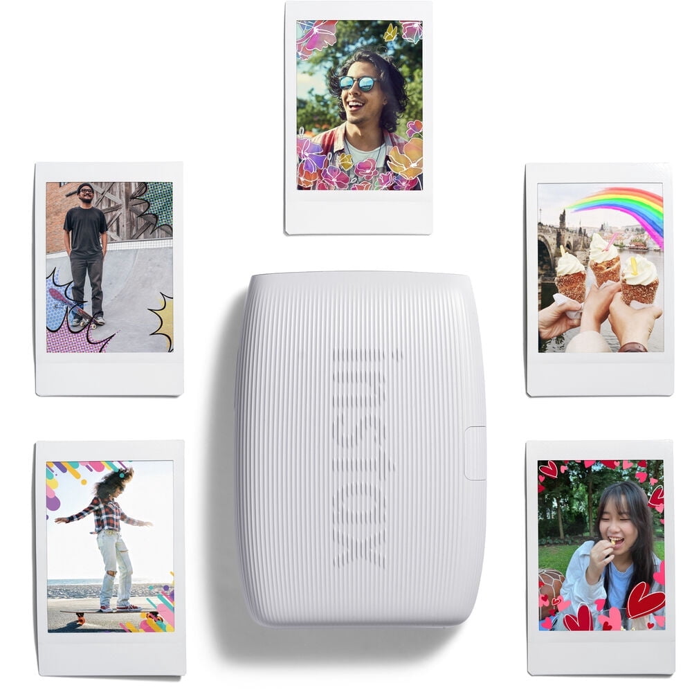 Fujifilm Instax Mini Link 3 Smartphone Printer – Clay white with 20 Film Sheets