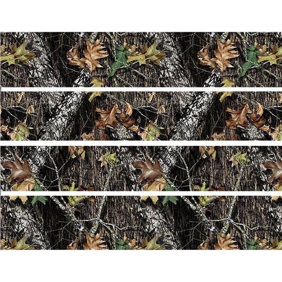 Real Tree Camo Edible Image Cake Strips 4 Per Quarter Sheet Not Pre-Cut By TNCT
