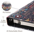thumbnail image 3 of FORMRS 3 Ring Photo Album 4"x6" Self Adhesive Large Capacity PU Leather Cover, Brown Abstract Eagle, 3 of 8