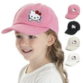 thumbnail image 2 of Gorra de béisbol de dibujos animados Kawaii Sanrio Hello Kitty, gorro versátil informal para exteriores, visera curva sólida, 9 colores Fivean unisex, 2 of 2