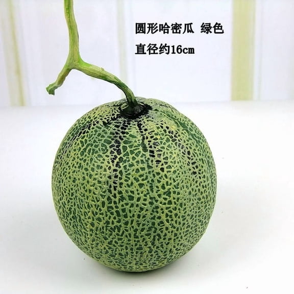 suxuMhao Artificial Fruits - Honeydew Melon, 1 Pcs Green Fake Fruits Faux Fruit Simulation Fruit,6.3IN Decorative Fruit & Vegetables for Home Decor Holiday Display Photography Props