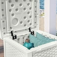 thumbnail image 4 of Suncast Table d'Appoint de Patio Arrière 13 Gallons avec Rangement Intégré, Blanc, 4 of 5
