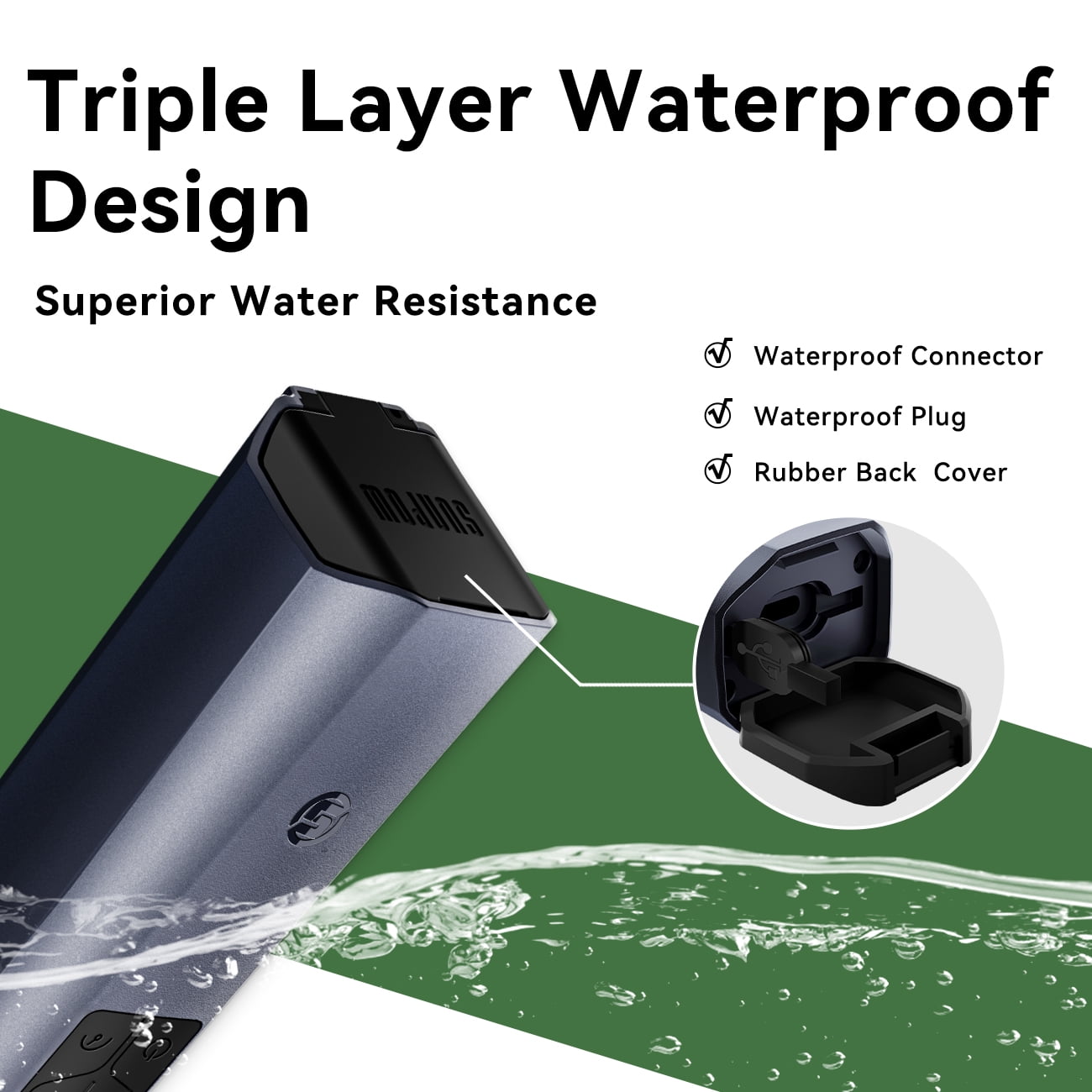 Rechargeable Metal Detector Pinpointer – 360° Detection, IP68 Waterproof, 4 Feedback Modes & LCD Screen for Treasure Hunting