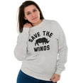 thumbnail image 5 of Save the Winos Rhinoceros Wine Lover Women Crewneck Sweatshirt Brisco Brands L, 5 of 6