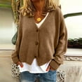 thumbnail image 4 of Minimalists Long Sleeve Button Down Knit Sweater Womens Lightweight Stretch Fabric Easy Layering Oversized Cardigan Coat, 4 of 9