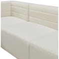 thumbnail image 4 of Meridian Furniture Quincy Cream Velvet Modular Corner Chair, 4 of 13