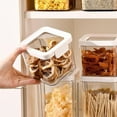 thumbnail image 6 of 460ml Cereal Containers Storage, Rice Flour Sugar Storage Containers, Transparent Cereal Dispenser with Lid, Pantry Storage Containers Plastic Organizer Bin for Kitchen, Air Tight Food Container, 6 of 9