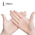 thumbnail image 1 of Paquete de 100 guantes desechables de PVC de alta densidad para uso en limpieza del hogar, tatuajes y cosméticos, 1 of 8