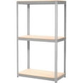 thumbnail image 3 of Global Industrial B2297257 84 x 36 x 18 in. Expandable 3 Level Starter Rack with Wood Deck, Gray, 3 of 3