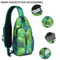 thumbnail image 2 of Crossbody Sling Backpack for Women Men Green Watercolor Sea Turtles Shoulder Sling Crossbody Casual Chest Bag for Travel Sports Running Hiking, 2 of 5