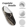 thumbnail image 5 of Lsque Vintage Ram Pilot Pattern Womens Comfort Cotton on Scuff With Memory Foam and Anti-skid Sole Slipper-39/40, 5 of 7