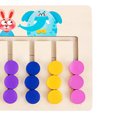 thumbnail image 2 of Juguetes de aprendizaje Montessori Slide Color and Shape Matching Preschool Logic Game para niños pequeños (8 colores), 2 of 3