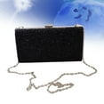 thumbnail image 2 of TUIBELYN Women Evening Dazzling Hard Case Flap Clutch Purses Handbag for Wedding Party (Black), 2 of 8