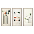 thumbnail image 2 of Designart "Minimalist Golf Tees XI" Sports Framed Wall Art Set Of 3 - White Golf Frame Gallery Wall Set For Home Decor, 2 of 7