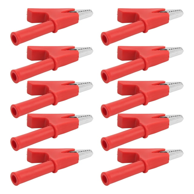 Clip, Pince de Test de Courant 10A Prise 4mm pour Batterie Rouge, Noir, Jaune, Bleu, Vert