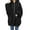 Black, variant on Womens Hoodies Full Sleeve O-Neck With-Front-Zipper Coat Hoodies