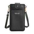 thumbnail image 3 of CAIXIA Travel Crossbody Bags For WomenSolid Transparent Window Hasp Artificial Leather Phone Messenger Crossbody Bag, Convenient Touch Screen Shoulder Purse, 3 of 5