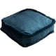 thumbnail image 1 of Nvzi Velvet Solid Square Chair Cushions Soft Thick with Fringes (Blue,18"x18"), 1 of 5
