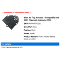 thumbnail image 2 of Main Air Flap Actuator - Compatible with 2002 Chevy Avalanche 1500, 2 of 3
