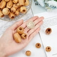 thumbnail image 3 of 60 Pcs Natural Wood Beads Loose Wood Beads Large Hole Wood Spacer Beads for Craft Making DIY Jewelry - Barrel & Rondelle DIY, 3 of 6