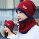 thumbnail image 4 of Gorro de lana con forro polar para mujer, estilo invernal, para exteriores, resistente al viento, con protección para los oídos, cálido, de punto, 4 of 6