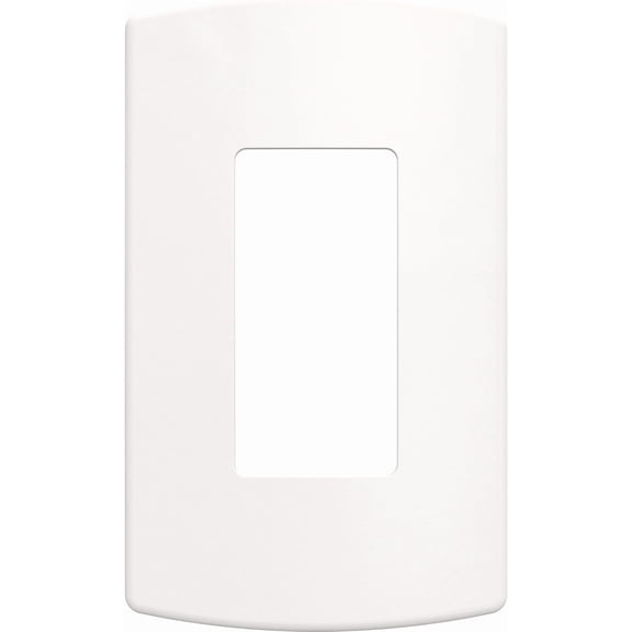 Franklin Brass Soft Modern (3-Pack) Pure White 1-Gang Screwless Decorator/Rocker Wall Plate, Single Switch Cover, Concealed Mount, Outlet Cover W42467K-PW-CP