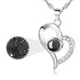 thumbnail image 1 of Collar de plata de ley 925 Te amo Collar de amor en 100 idiomas para novia Mujer Regalos románticos para ella Xemadio WMZL-845-2, 1 of 7