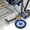 Blue, variant on Folding Bike CNC Aluminum Alloy Durable Auxiliary Wheel Rolling Wheel for Pulling Pushing Accessories Parts Blue