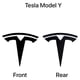 thumbnail image 2 of Juego de emblemas metálicos 3D para Tesla Model Y (2 piezas, negro), 2 of 2
