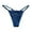Blue, variant on Women's Lace Solid T Pants Adjustable Thong Panties Red S