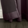 thumbnail image 3 of Sun Zero Madison Grommet Room Darkening Window Curtain Panel, 54"X108", Plum, 3 of 6