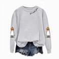 thumbnail image 4 of Godom Halloween Sweatshirts for Women Pumpkin Graphic Long Sleeve Tops Fall Winter Clothes Crewneck Cozy Outfits Pullover Fashion, 4 of 5