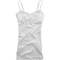 thumbnail image 1 of Aeropostale Mujeres Solid Classic Lace Cami Tank Top, Blanco, XS, 1 of 1