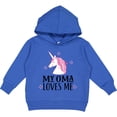 thumbnail image 2 of Inktastic My Oma Loves Me Girl Unicorn Toddler Hoodie, 2 of 4
