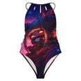 thumbnail image 3 of Himiko Toga Women's One-piece Swimsuit Bathing Suits High Neck Tummy Control Swimwear Swim Suit L, 3 of 7