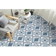 thumbnail image 3 of DEWOO Peel and Stick Floor Tile, Peel and Stick Flooring Self Adhesive, Waterproof Vinyl Flooring Suitable for Bathroom, Kitchen, Blue(12 x 12 In, 10PCS), 3 of 5