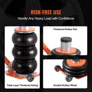 VEVOR Air Jack,3 Ton/6600 lbs,1-6S Pneumatic Lifting Jack with Heightened Column & Adjustable Handle, Compact,Easy-to-Lift & Space-Saving Jack with Thick Rubber Pad