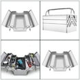 thumbnail image 2 of YongCo Foldable Stainless Steel Toolboxes Storage Tool Holder Carriers For Home Projects Automotive Repairs, 2 of 16