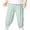 Light Green, variant on AWZXDE Breathable Wrinkled Pants Elastic Waist Looseed Ankle Trousers Lightweight Bottoms For Toddlers - 2-3 Years