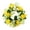 Yellow, variant on Artificial Hydrangea Candle Rings Wreaths 3.5 inch Center Eucalyptus Leaves Wreaths Small Boho Wreath Pillar Candle Holder for Easter Wedding Home Door Tabletop Decoration, 1Pc(White,3.5x3.5")
