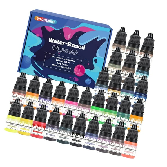 30 Colors 5ml Water Based Tinting Pigments For Concrete Gypsum Resin Crafts