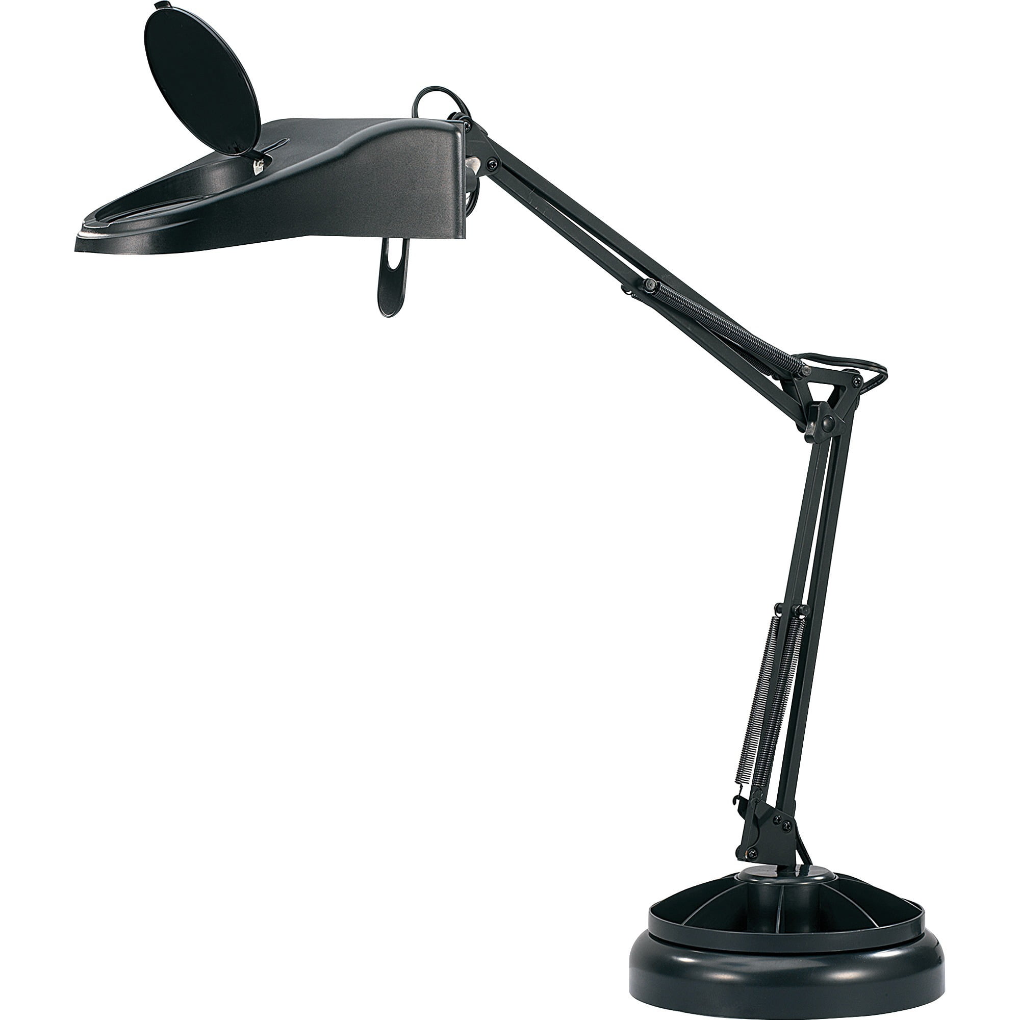 Lorell 10watt LED Architectstyle Magnifier Lamp, Black