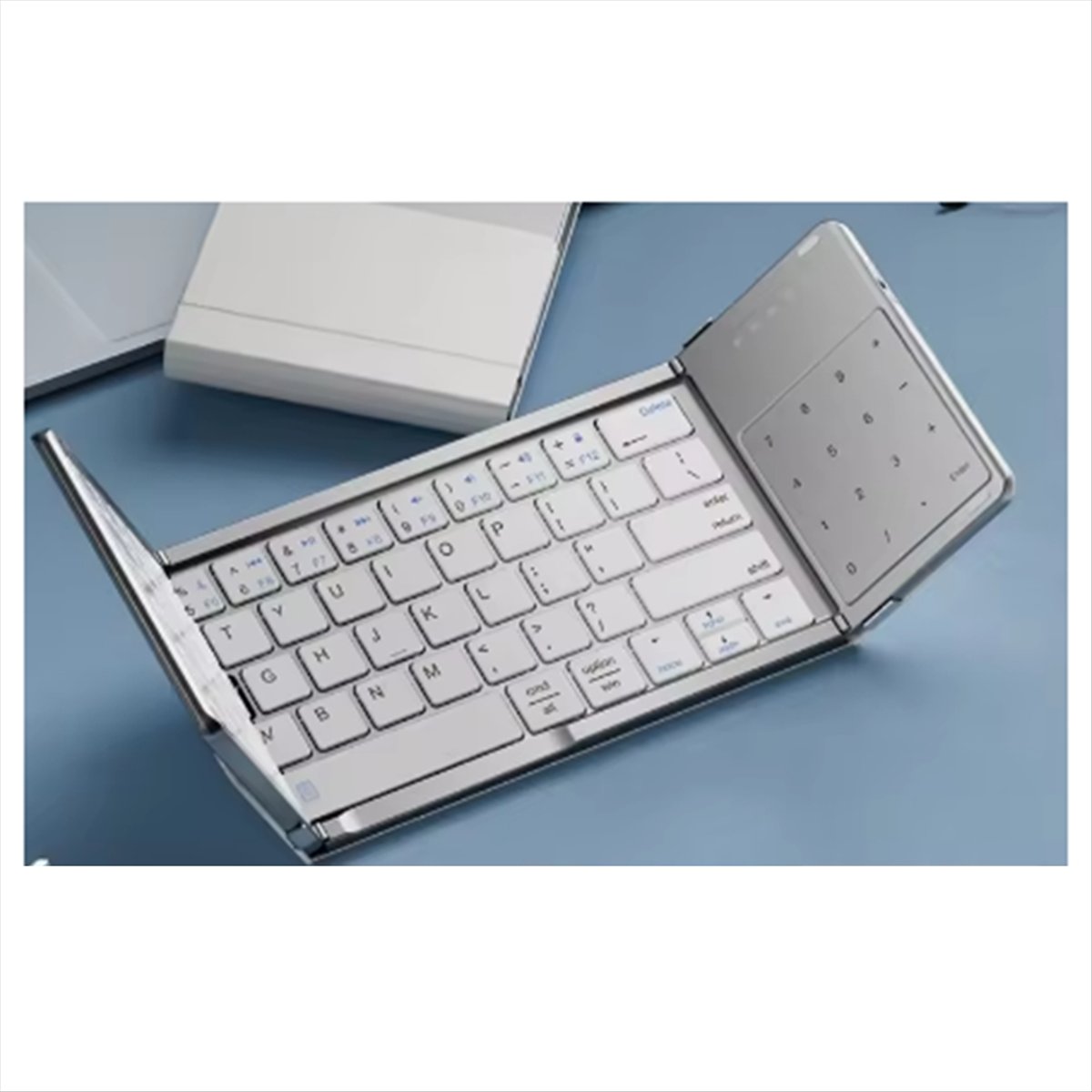 Foldable Touchpad Keyboard Folding Bluetooth Keyboard with Wireless Keyboard Number Portable Keyboard Phone Touch
