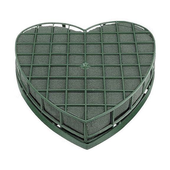 lixuesong Wedding Car Heart Shape Flower Foam Cage with Suction Cup Block Mud